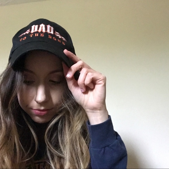 Vintage Accessories - VTG Dad to the Bone Biker Dad Hat Baseball Cap